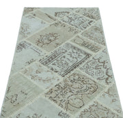 Bej Anadolu Bohem Eskitme Yün Halı 80x150 - Özel Seri