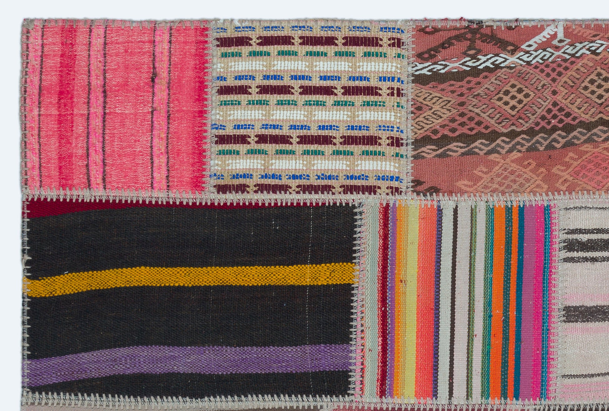 Teselya Bej Eskitme Yün El Dokuma Halısı 122 x 182 Apex Unique