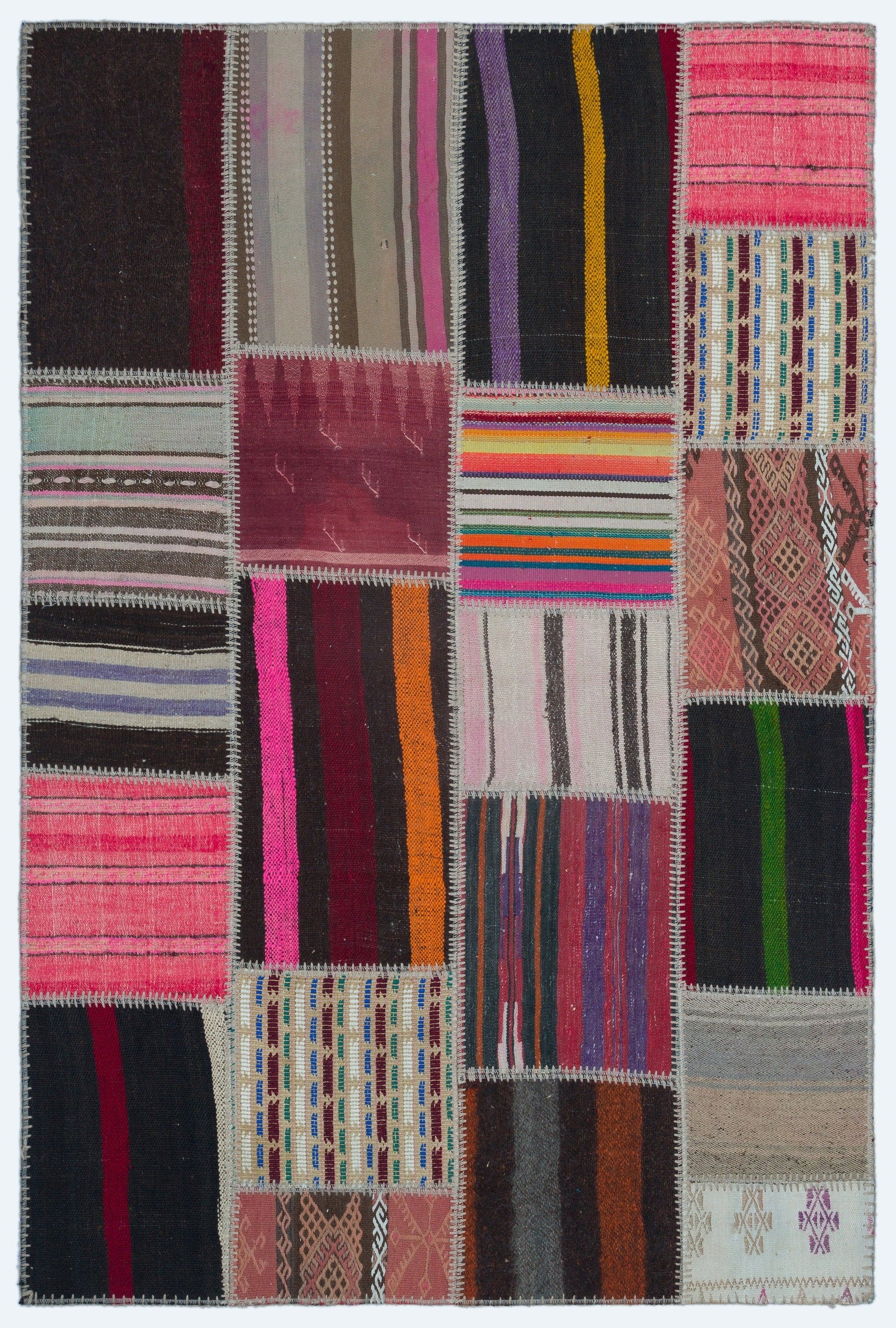 Teselya Bej Eskitme Yün El Dokuma Halısı 122 x 182 Apex Unique