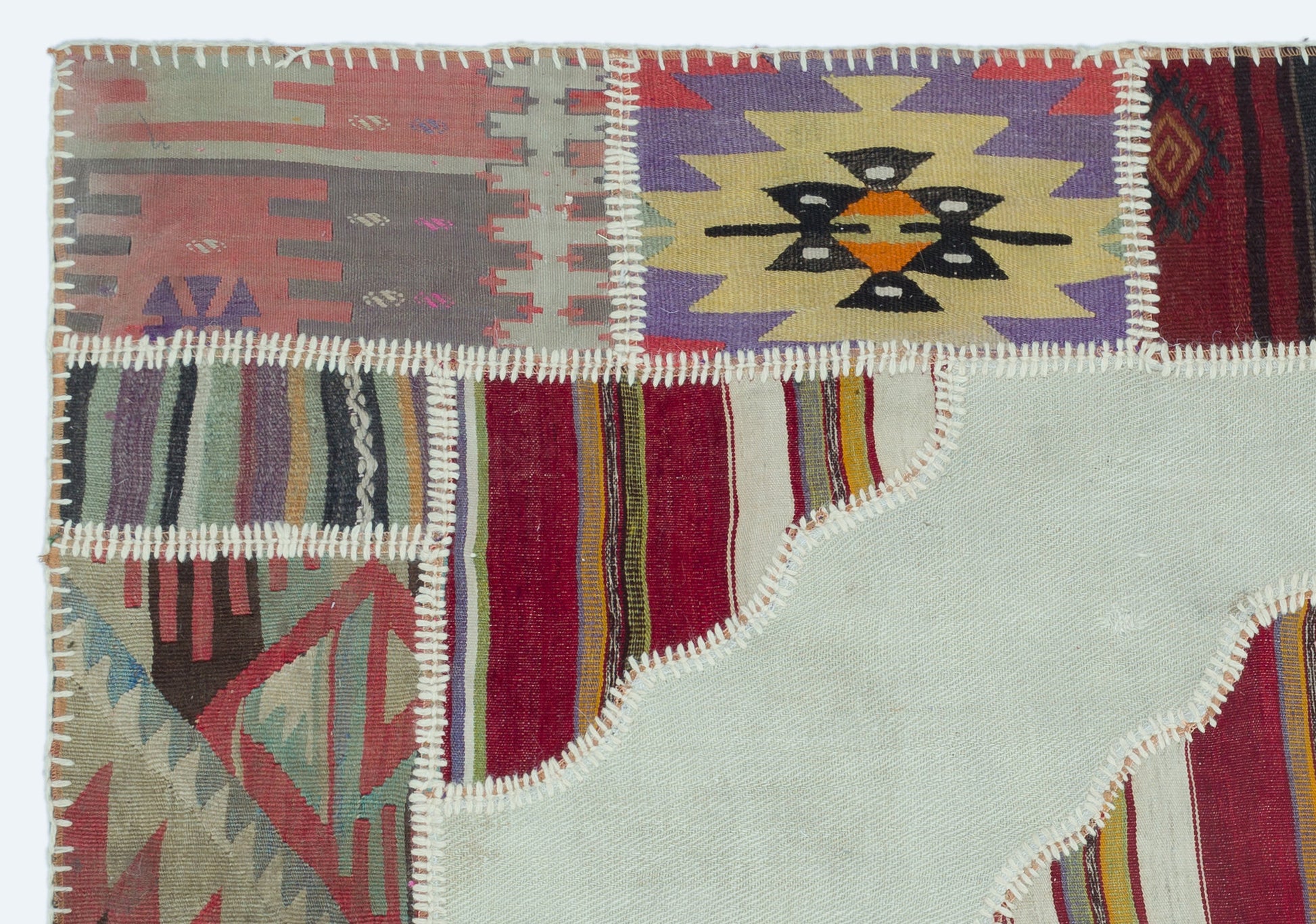 Teselya Bej Eskitme Yün El Dokuma Halısı 125 x 180 Apex Unique