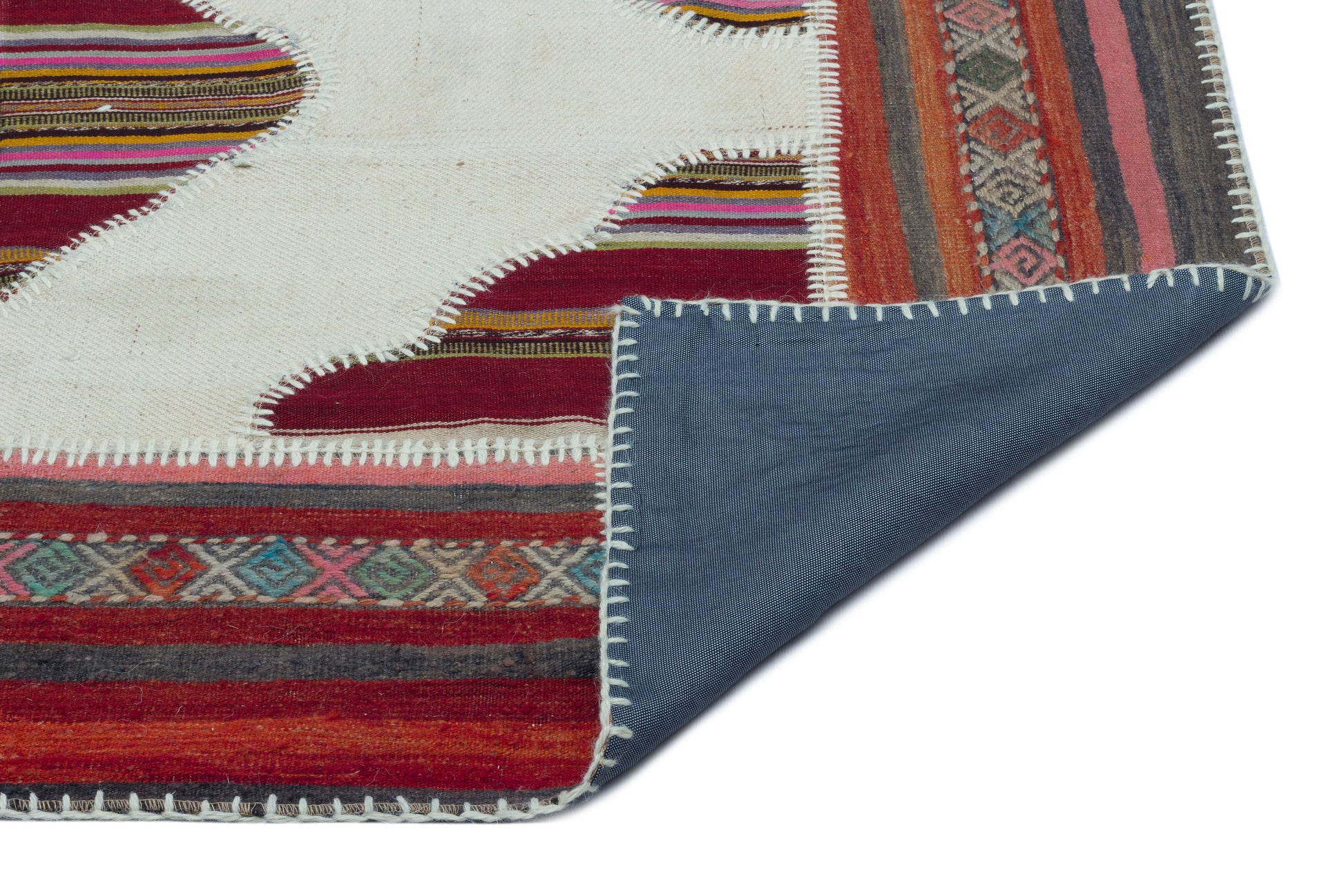 Teselya Bej Eskitme Yün El Dokuma Halısı 133 x 177 Apex Unique