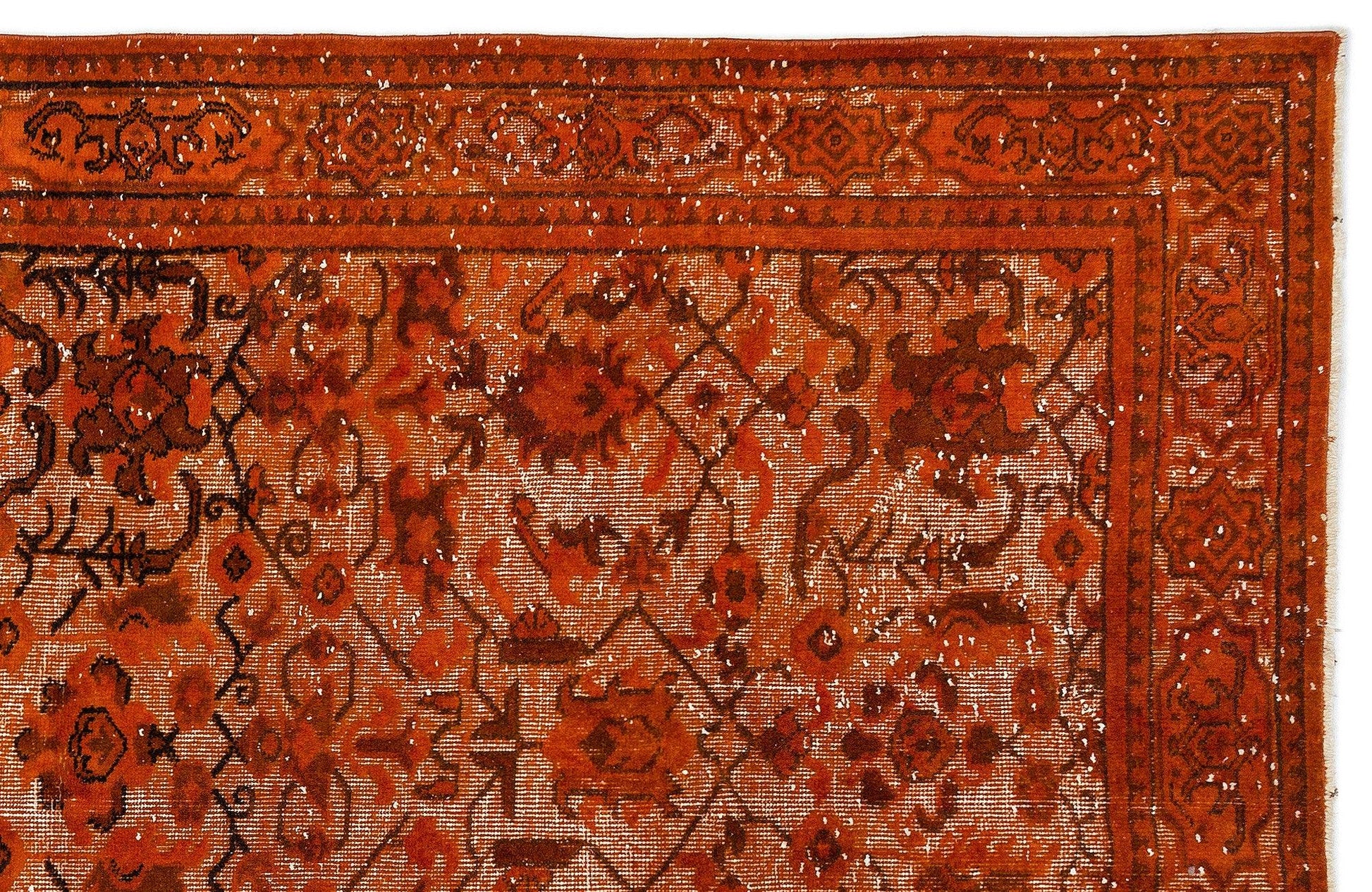 Turuncu Anadolu Bohem Yün Halı 165x266 - Özel Seri