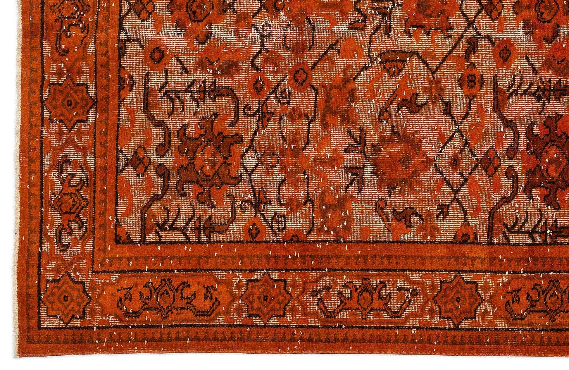 Turuncu Anadolu Bohem Yün Halı 165x266 - Özel Seri