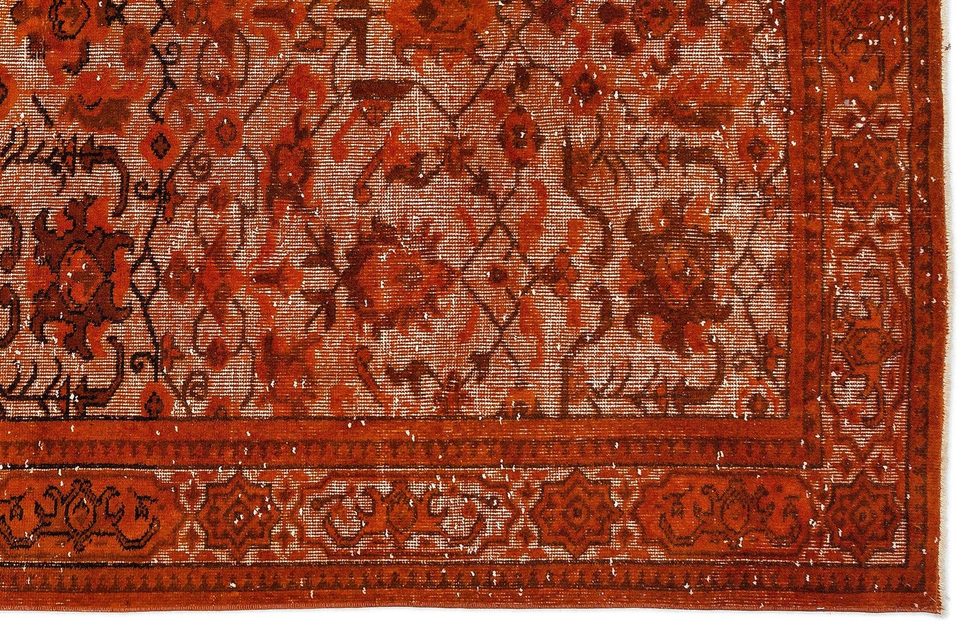 Turuncu Anadolu Bohem Yün Halı 165x266 - Özel Seri