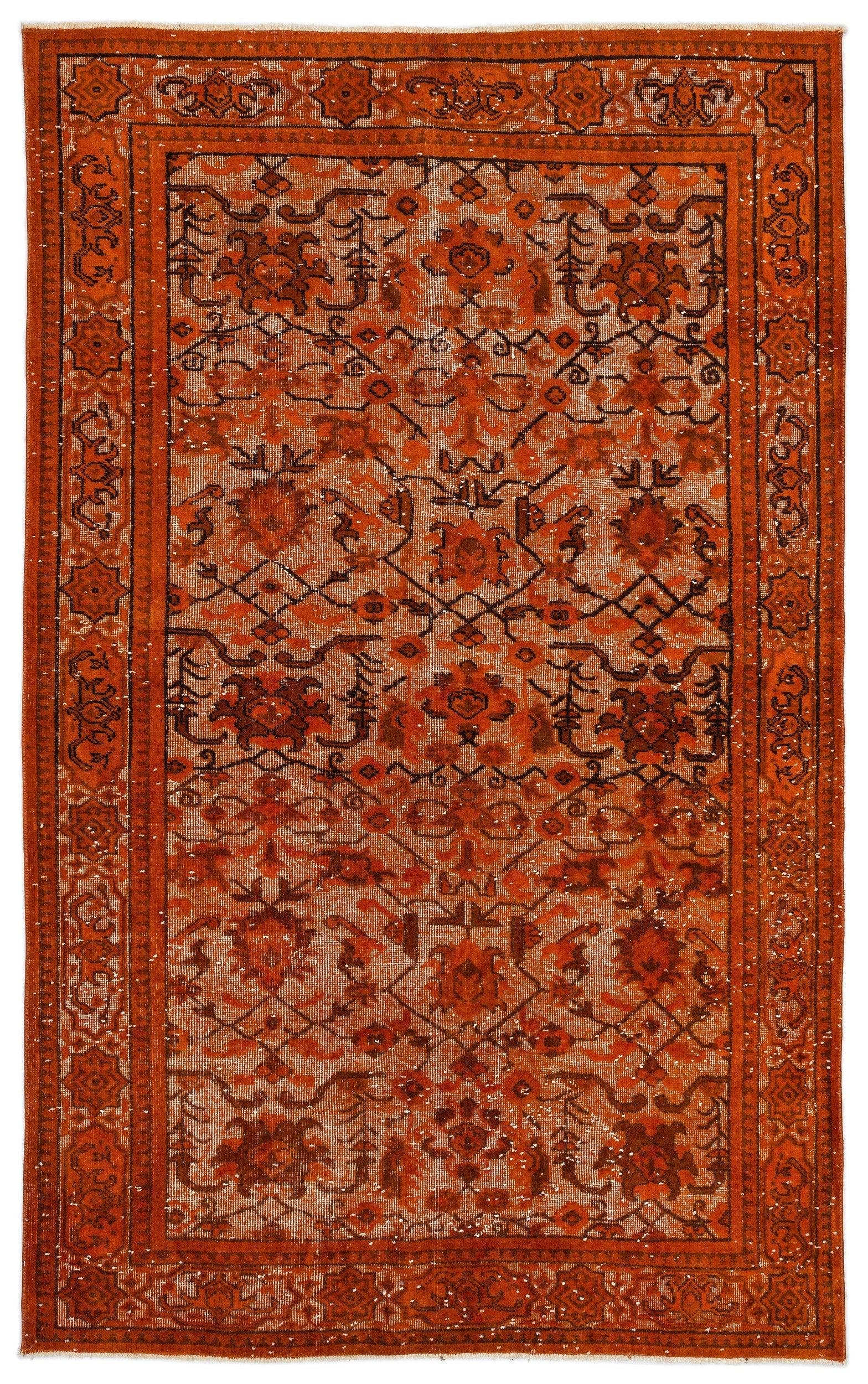 Turuncu Anadolu Bohem Yün Halı 165x266 - Özel Seri