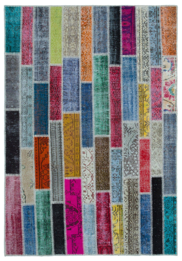Bej Anadolu Geometrik Modern Yün Halı 160x232 - Özel Seri