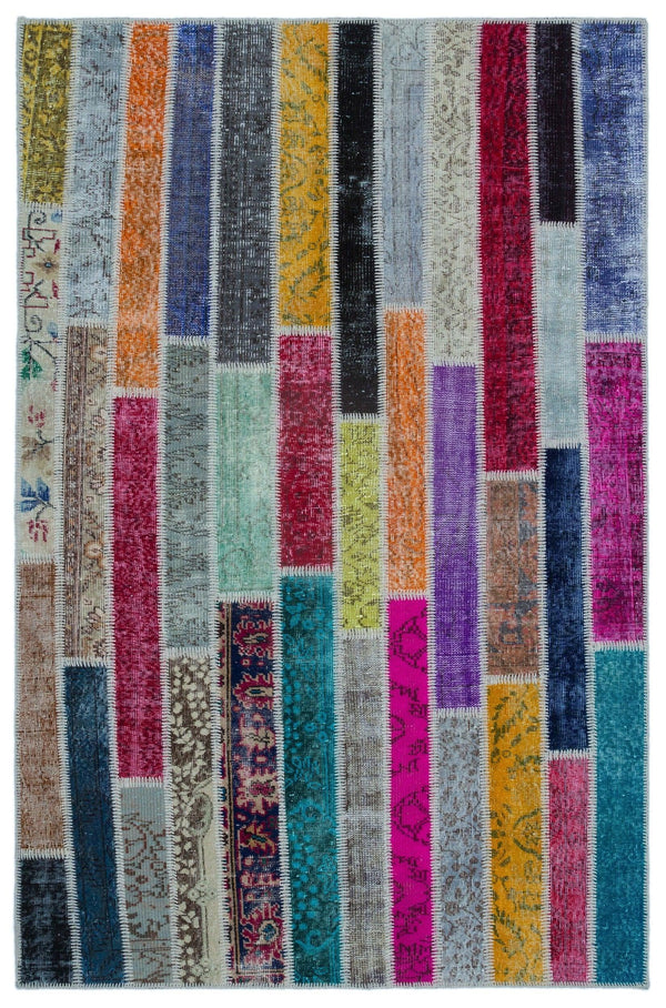 Bej Anadolu Geometrik Vintage Yün Halı 151x233 - Özel Seri