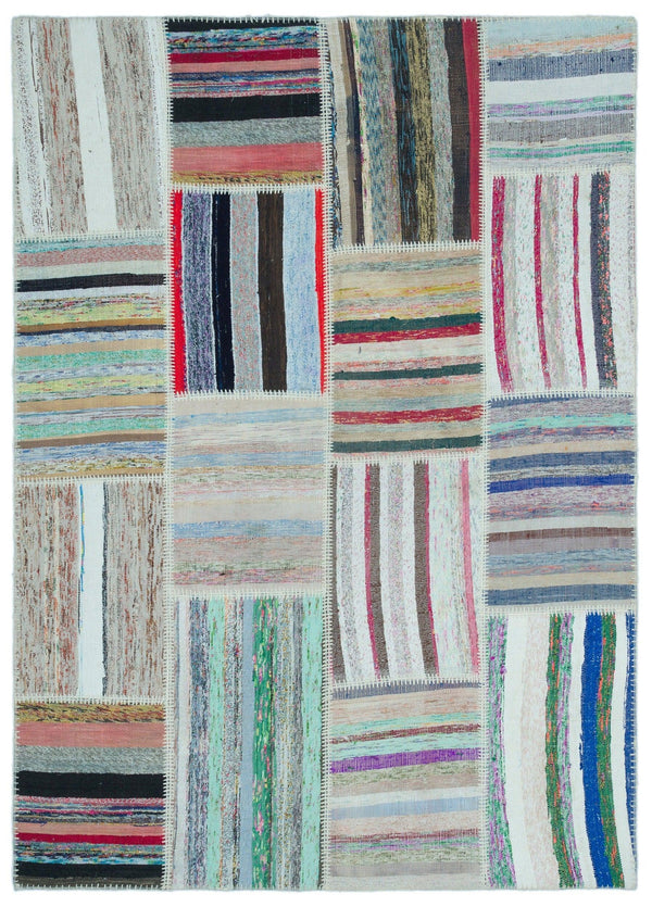 Bej Bohem Modern Yün Halı 160x222