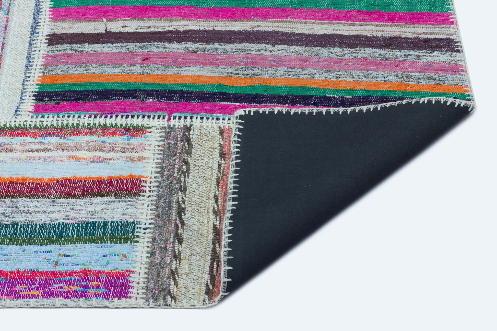 Teselya Bej Çizgili Yün El Dokuma Halısı 160 x 220 Apex Unique