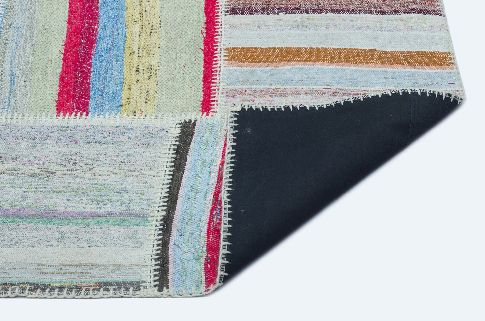 Teselya Bej Çizgili Yün El Dokuma Halısı 158 x 222 Apex Unique