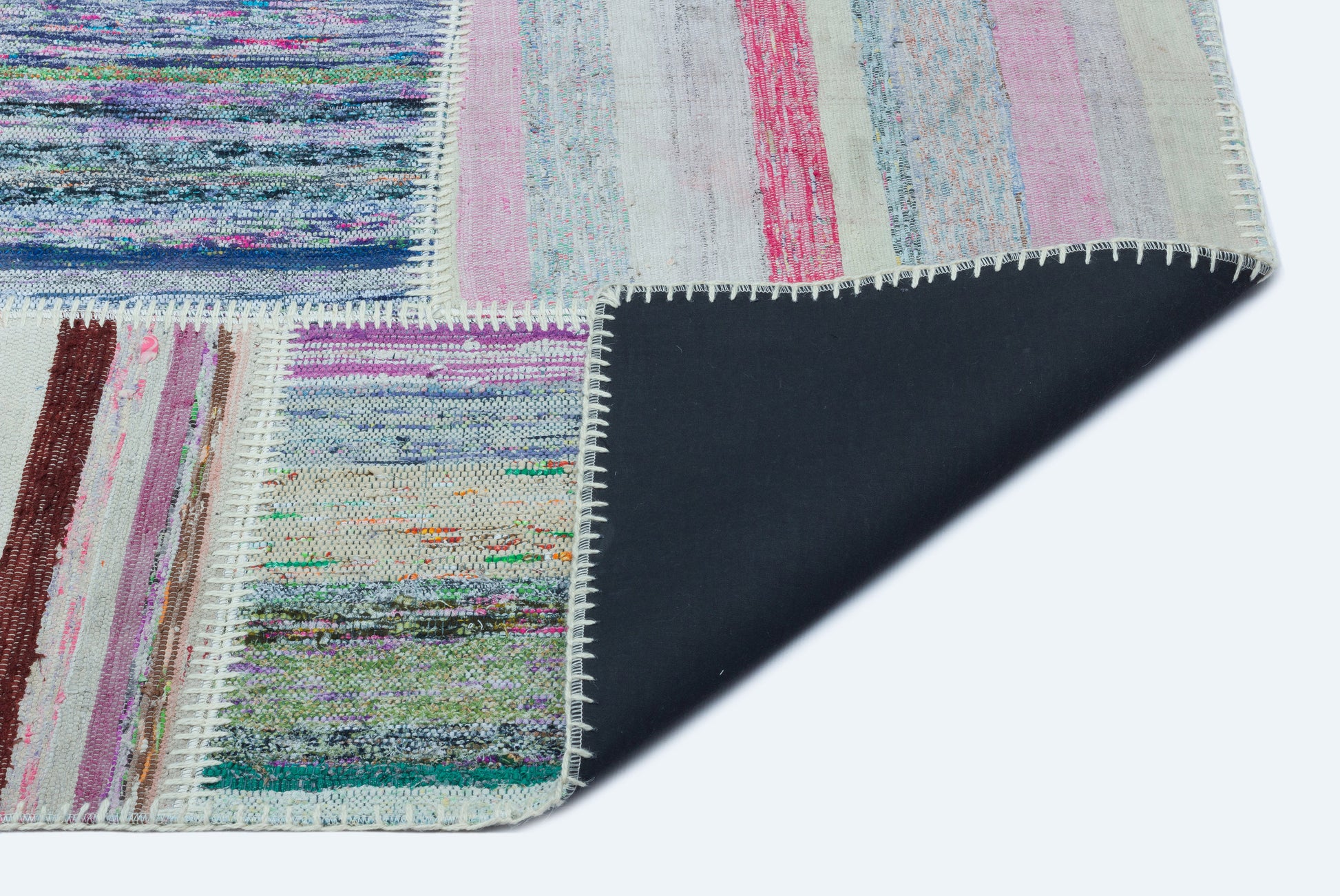 Teselya Bej Çizgili Yün El Dokuma Halısı 157 x 220 Apex Unique