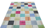 Teselya Bej Patchwork Yün El Dokuma Halısı 157 x 224 Apex Unique