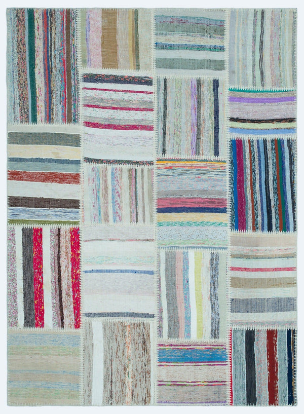 Bej Gri Anadolu Bohem Modern Yün Halı 160x220 - Özel Seri