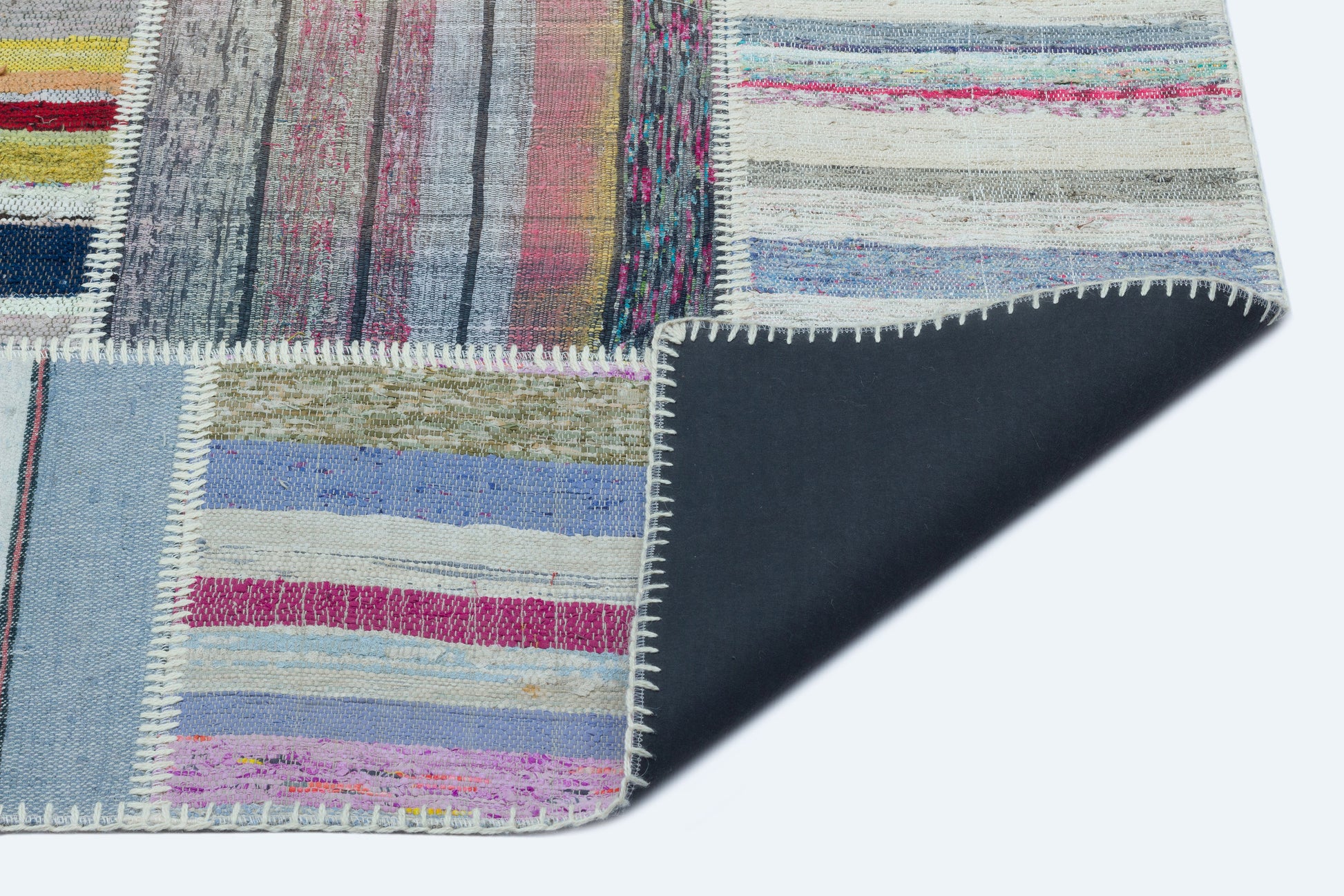 Teselya Bej Çizgili Yün El Dokuma Halısı 160 x 220 Apex Unique