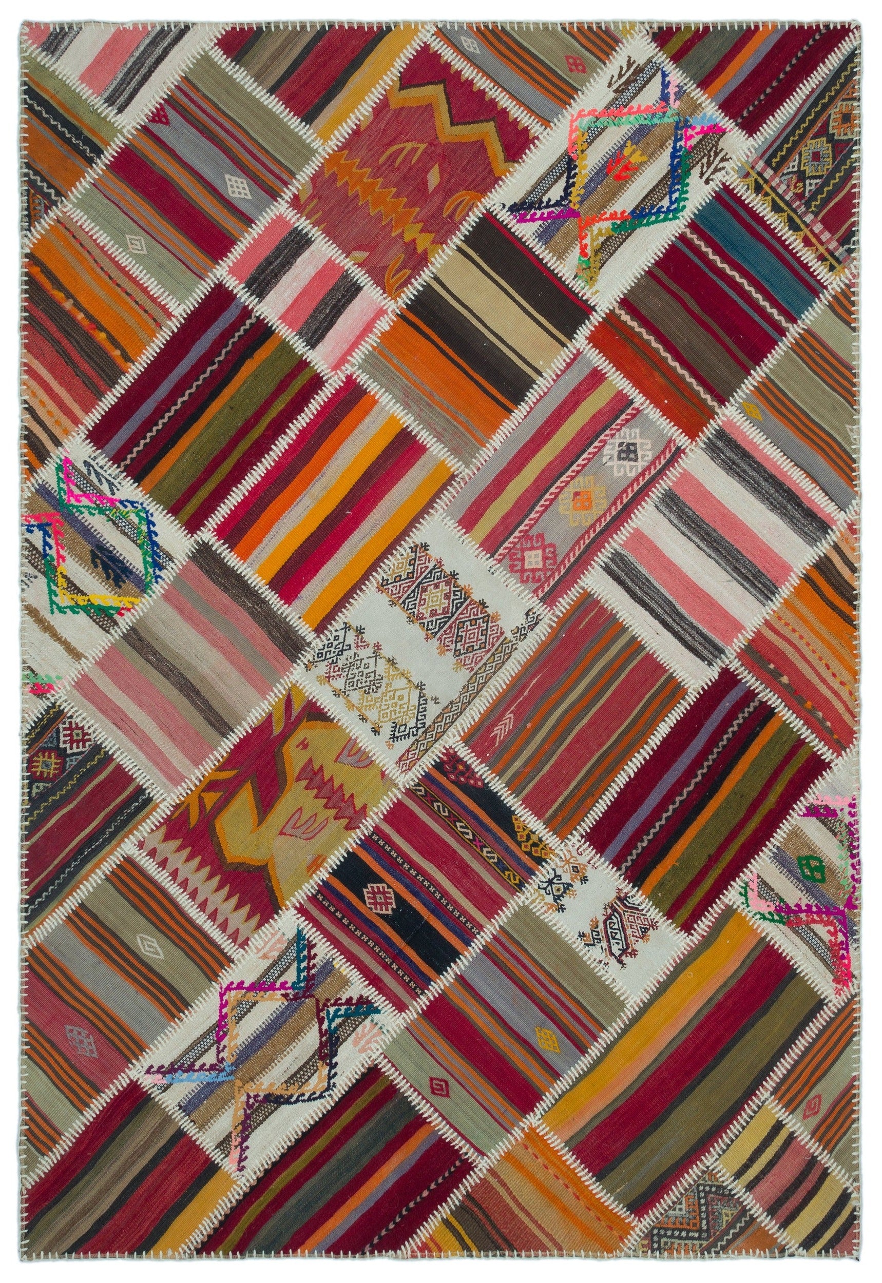 Teselya Bej Eskitme Yün El Dokuma Halısı 160 x 235 Apex Unique