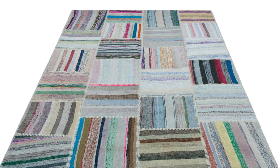 Bej Anadolu Geometrik Modern Yün Halı 160x222 - Özel Seri