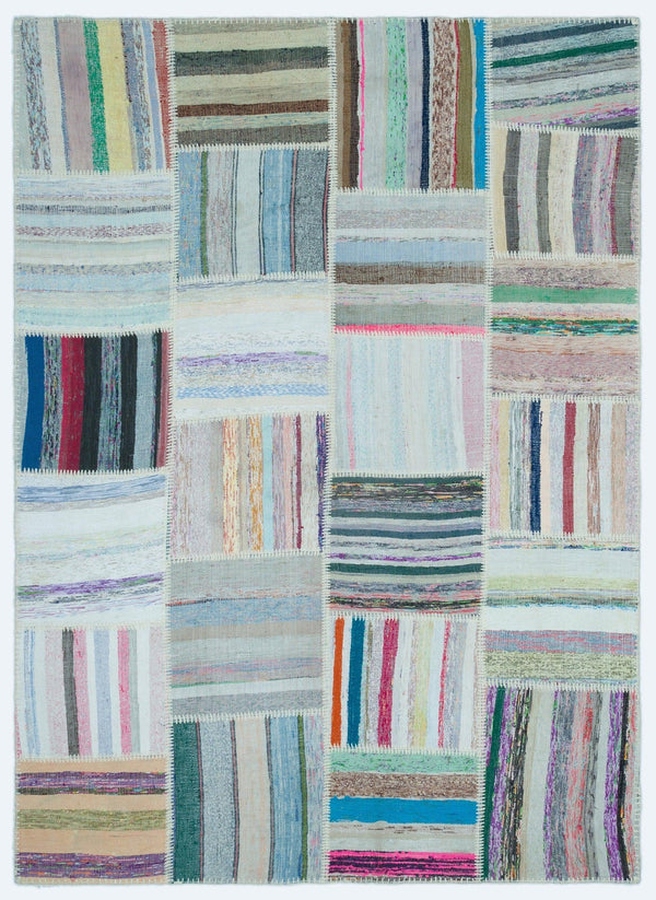 Bej Anadolu Geometrik Modern Yün Halı 160x222 - Özel Seri