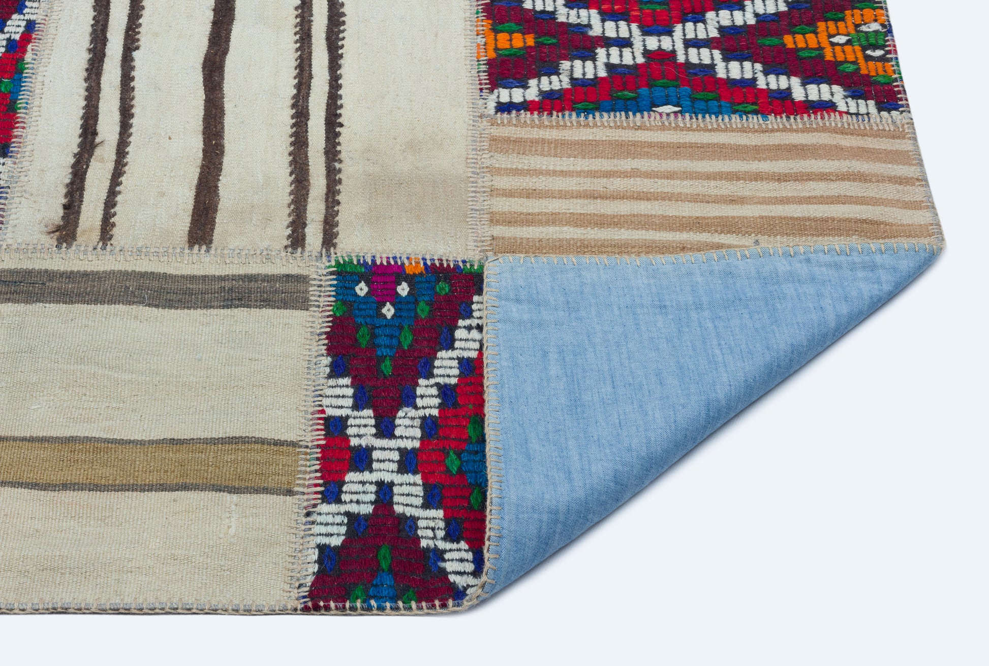 Teselya Bej Eskitme Yün El Dokuma Halısı 160 x 230 Apex Unique