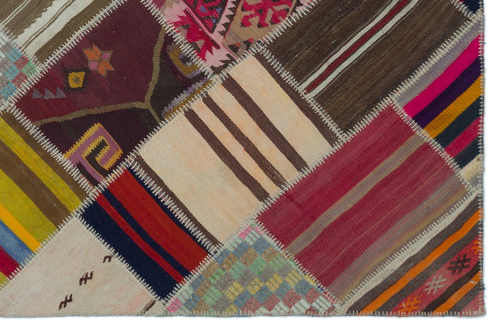 Teselya Bej Eskitme Yün El Dokuma Halısı 155 x 234 Apex Unique