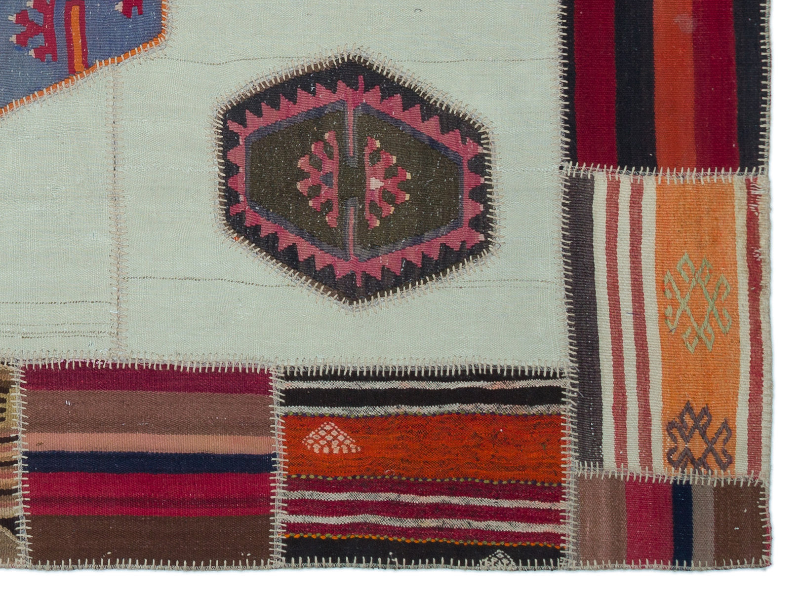 Teselya Bej Eskitme Yün El Dokuma Halısı 165 x 225 Apex Unique