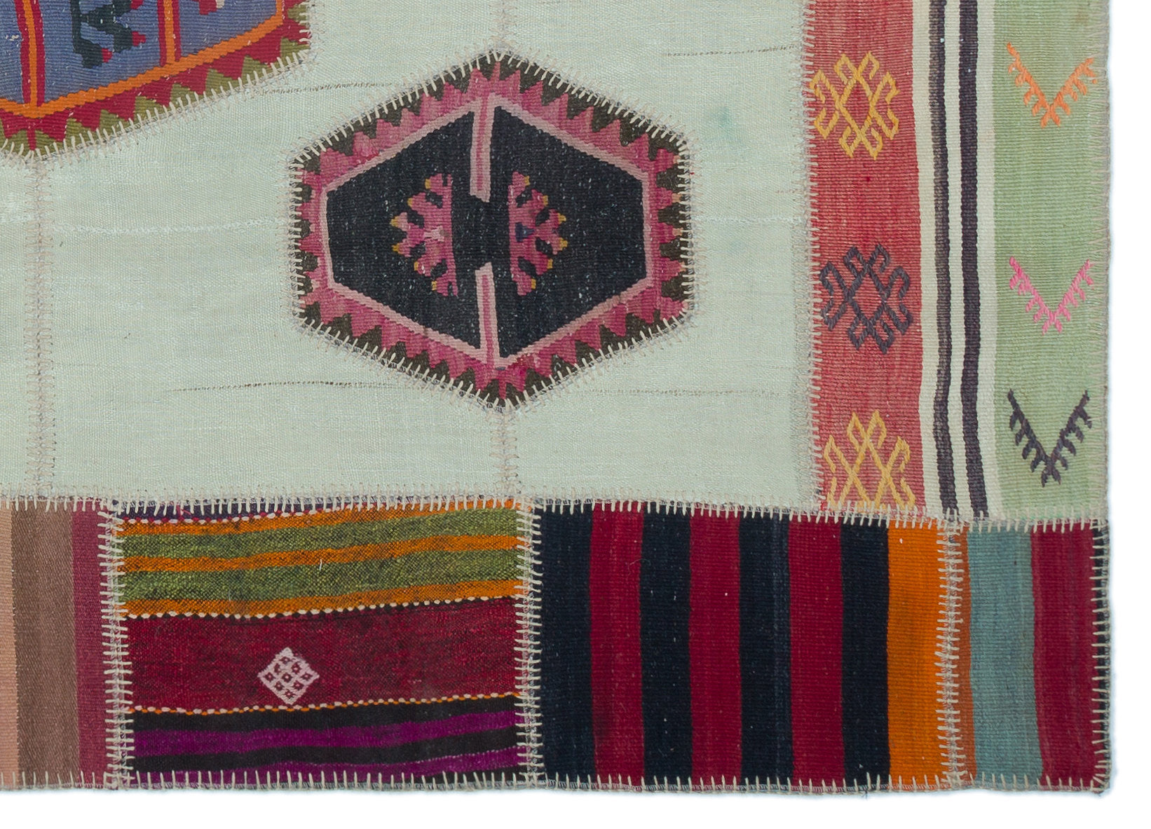 Teselya Bej Eskitme Yün El Dokuma Halısı 162 x 227 Apex Unique