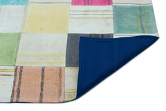 Teselya Gri Patchwork Yün El Dokuma Halısı 157 x 226 Apex Unique