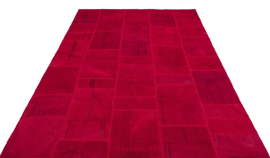 Pembe Anadolu Geometrik Modern Yün Halı 192x297 - Özel Seri