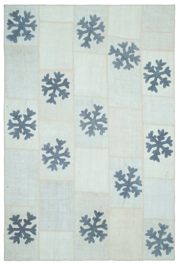 Bej Anadolu Modern Yün Halı 198x298 - Özel Seri
