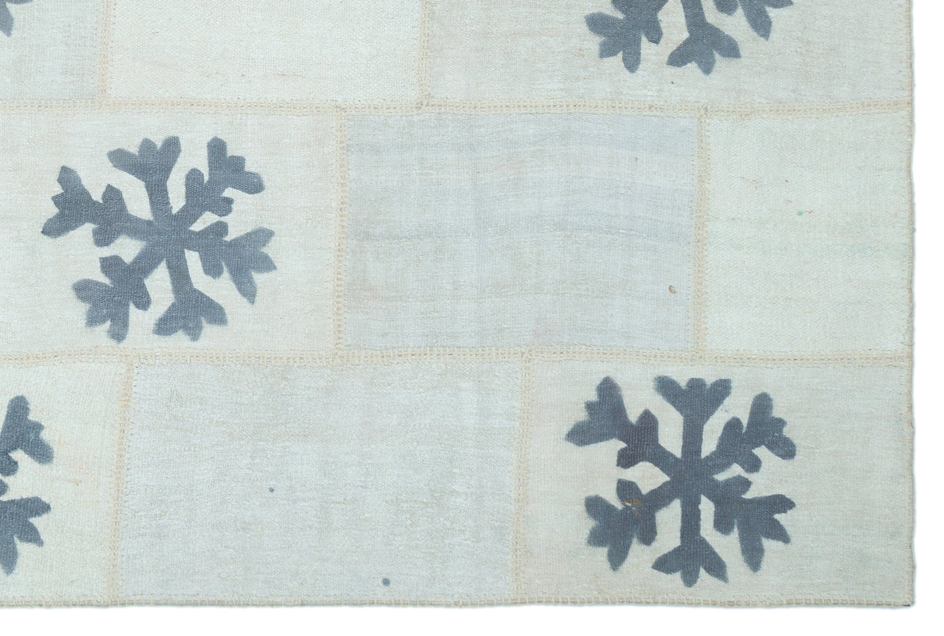 Teselya Bej Patchwork Yün El Dokuma Halısı 198 x 298 Apex Unique