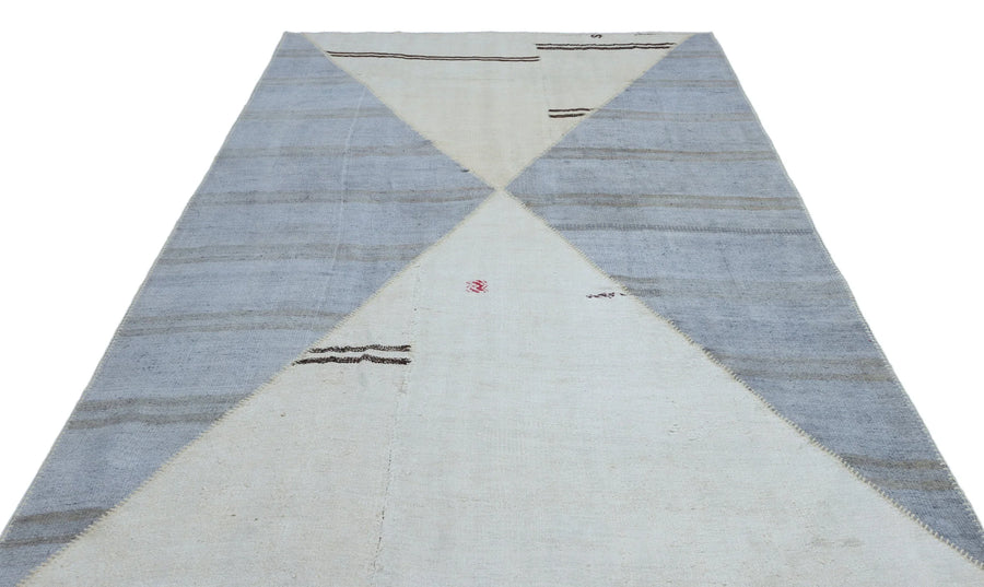 Bej Anadolu Geometrik Modern Yün Halı 200x303 - Özel Seri