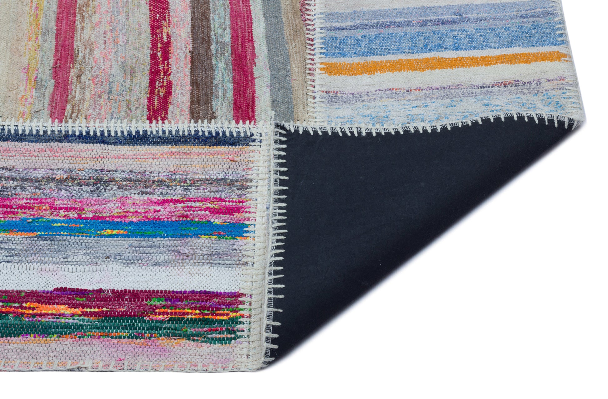 Teselya Bej Çizgili Yün El Dokuma Halısı 160 x 220 Apex Unique