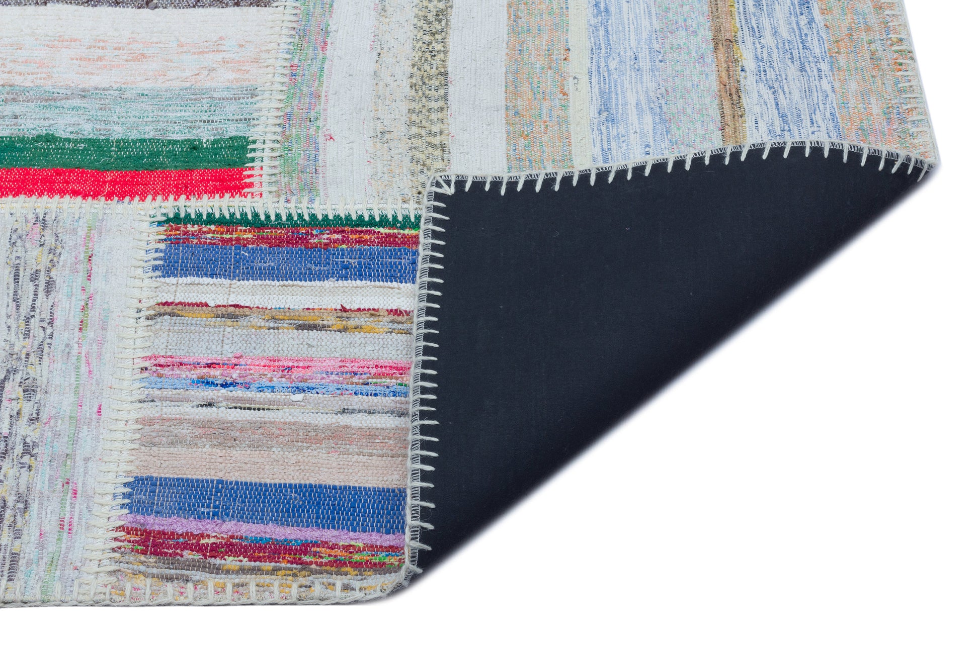 Teselya Bej Çizgili Yün El Dokuma Halısı 160 x 220 Apex Unique