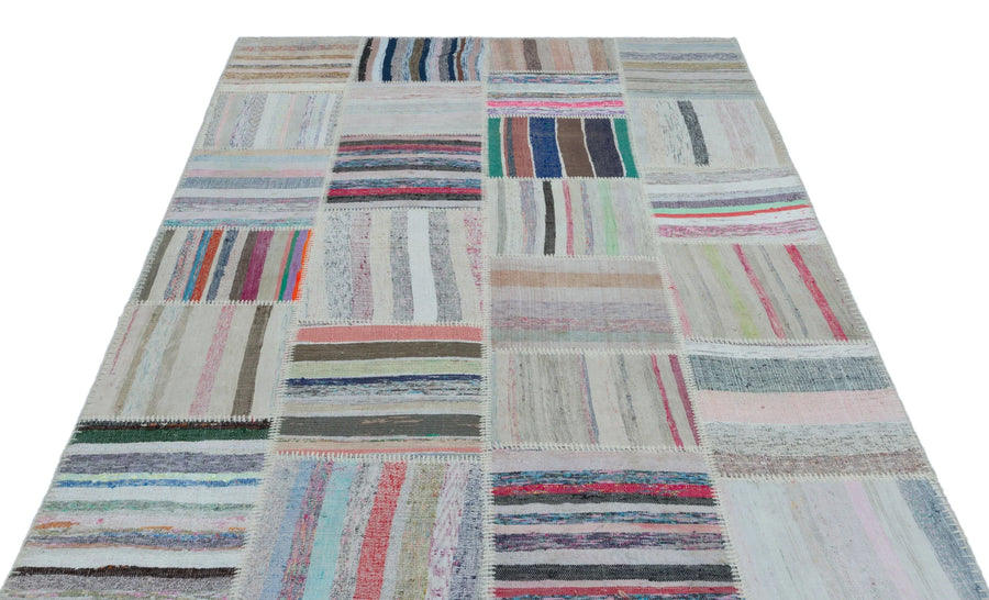Bej Gri Anadolu Bohem Modern Yün Halı 160x222 - Özel Seri
