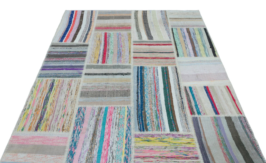 Bej Anadolu Geometrik Modern Yün Halı 160x222 - Özel Seri