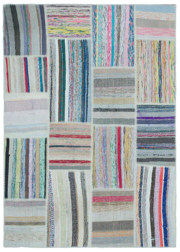 Bej Anadolu Geometrik Modern Yün Halı 160x222 - Özel Seri