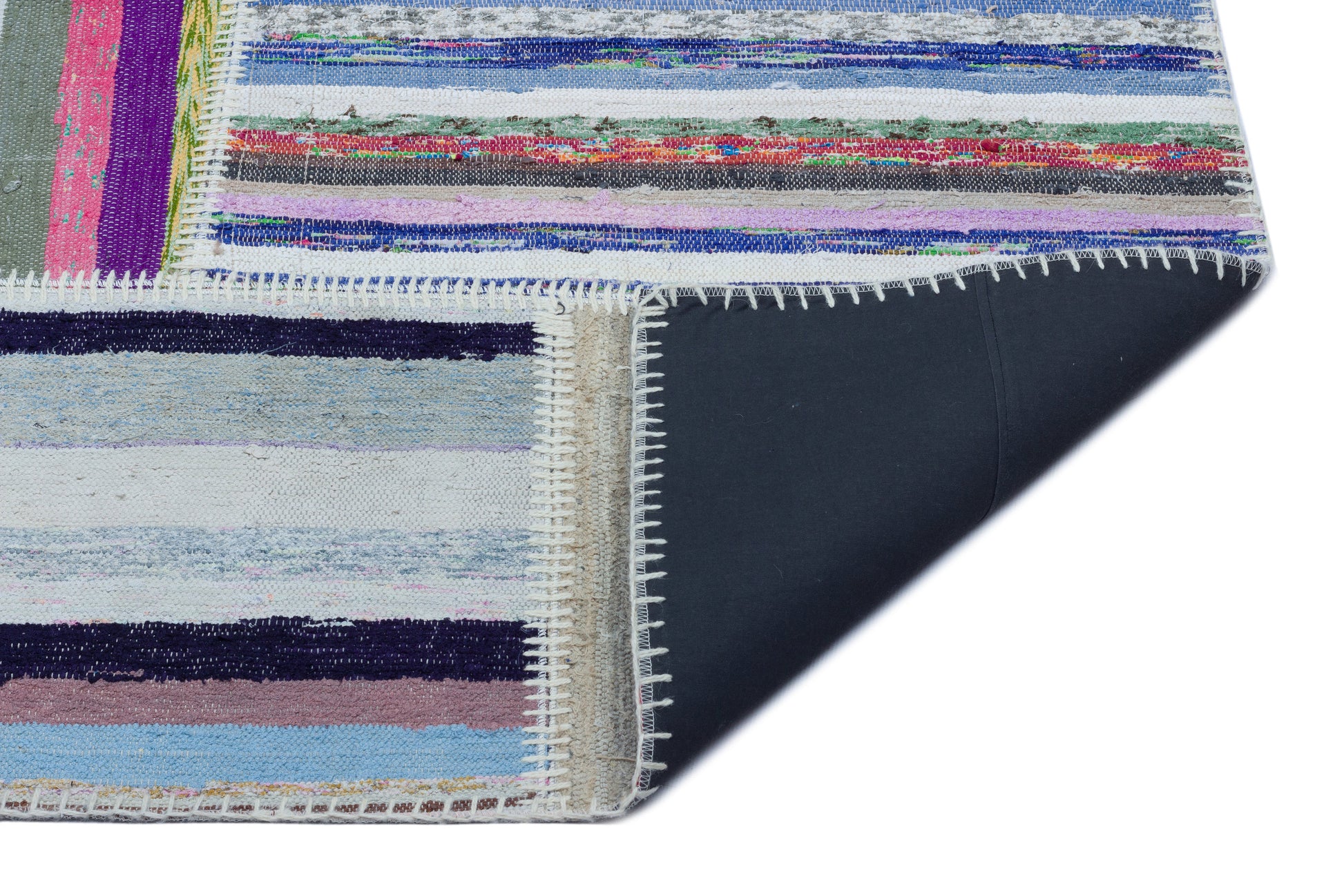 Teselya Bej Çizgili Yün El Dokuma Halısı 160 x 224 Apex Unique