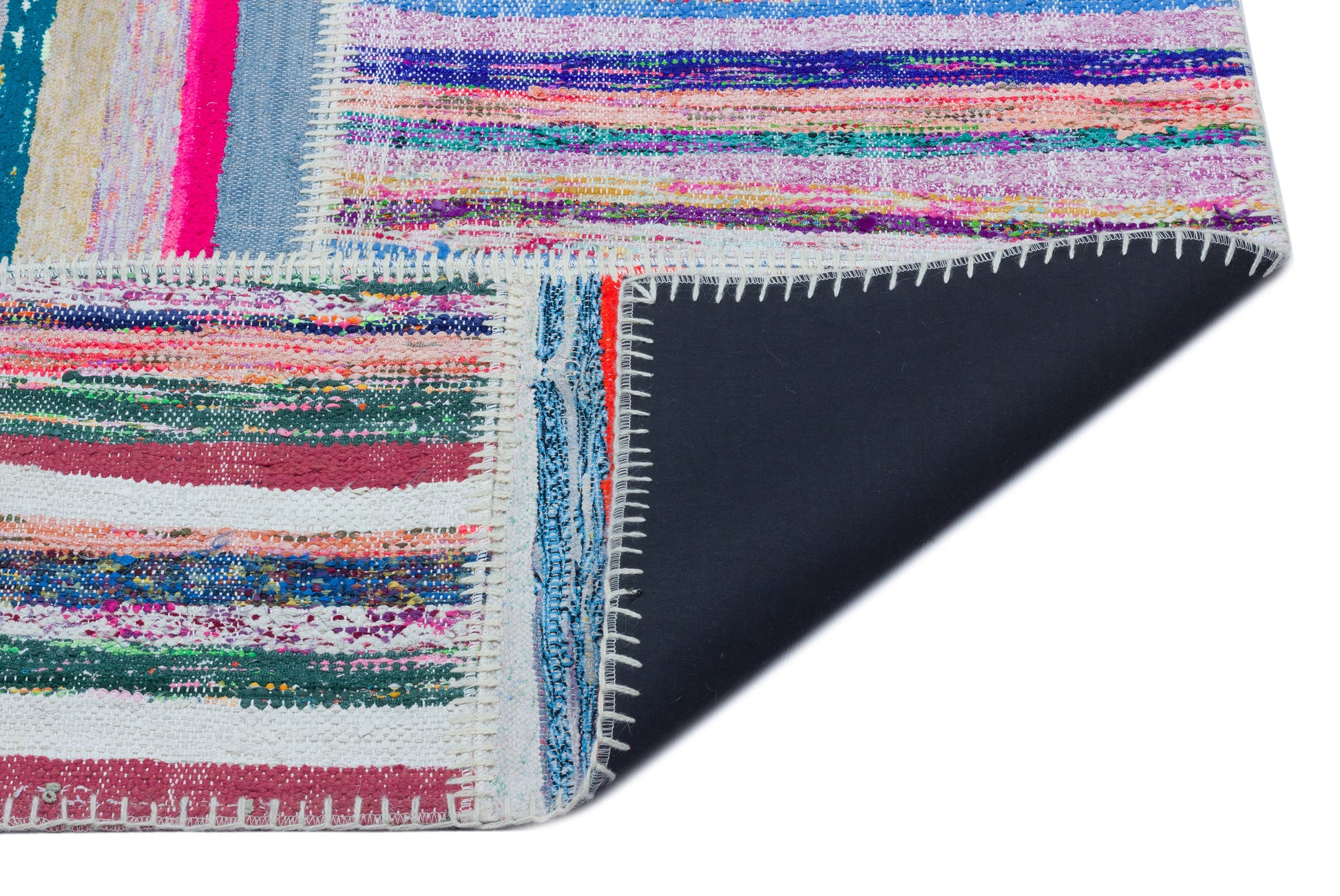 Teselya Bej Çizgili Yün El Dokuma Halısı 160 x 224 Apex Unique