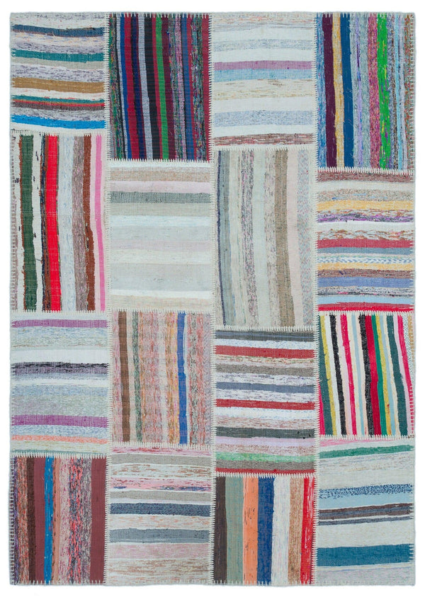 Bej Bohem Modern Yün Halı 160x224