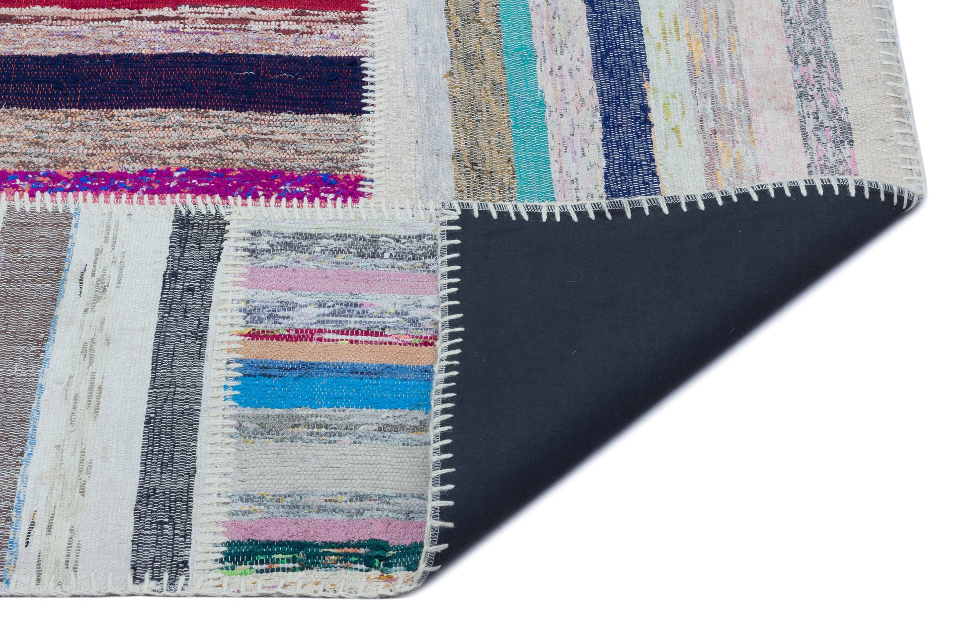 Teselya Bej Çizgili Yün El Dokuma Halısı 156 x 220 Apex Unique