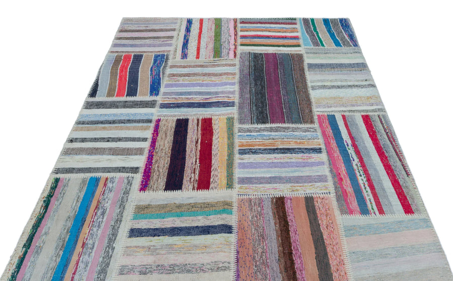 Bej Bohem Modern Yün Halı 156x220