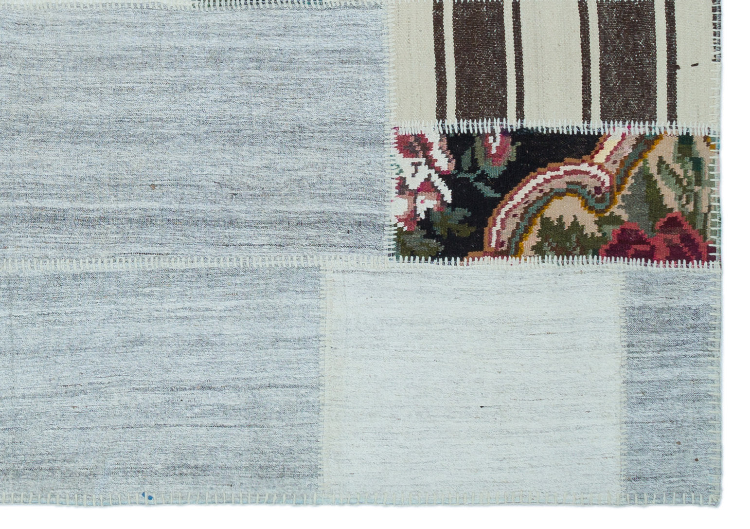 Teselya Kırmızı Çiçekli Yün El Dokuma Halısı 152 x 217 Apex Unique