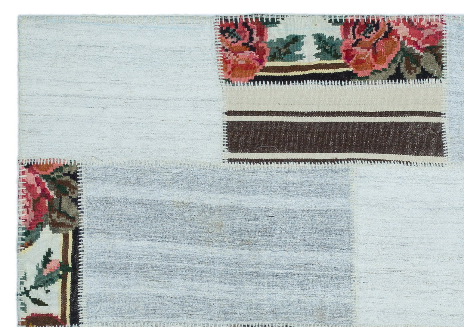 Teselya Kırmızı Çiçekli Yün El Dokuma Halısı 152 x 217 Apex Unique