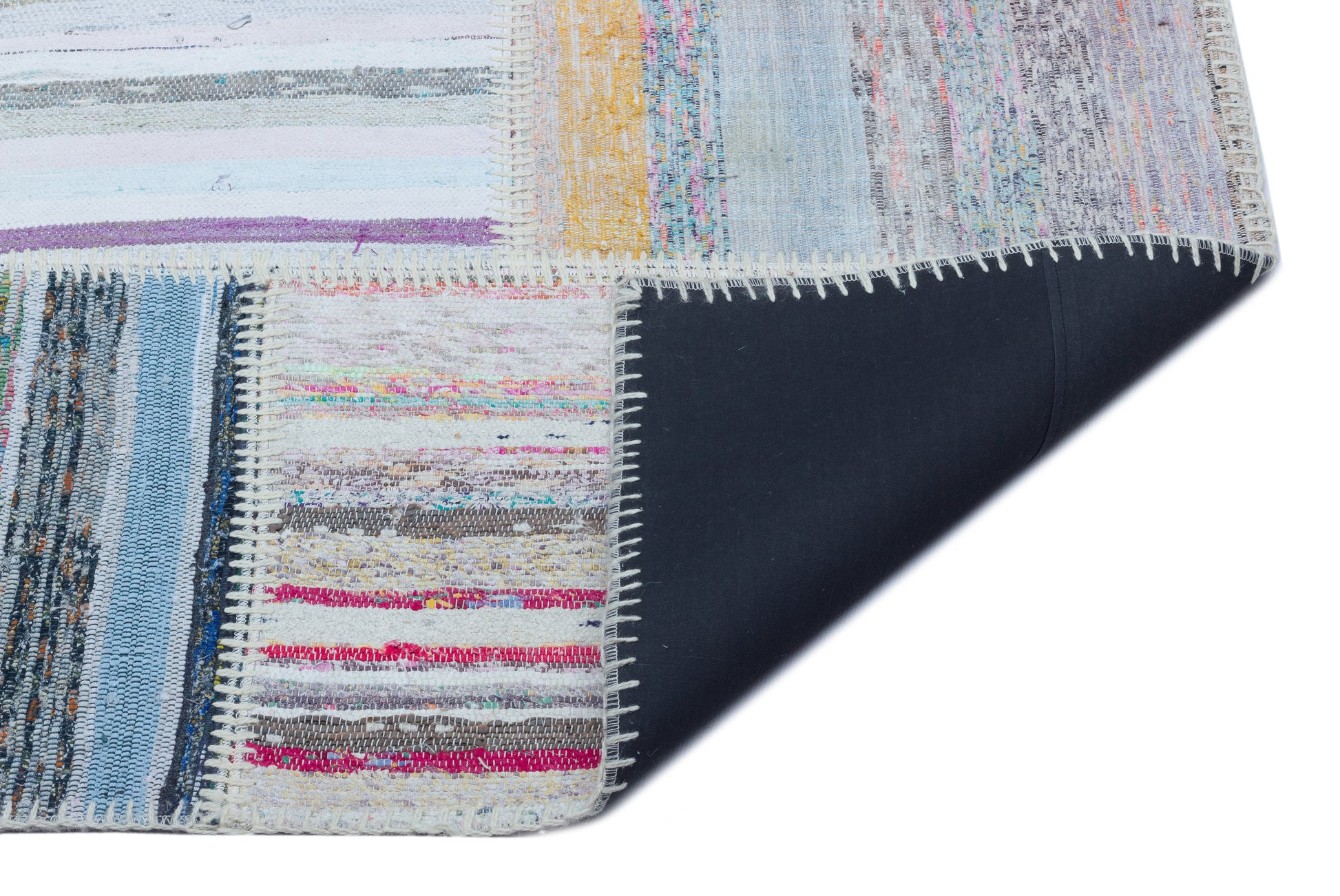 Teselya Bej Çizgili Yün El Dokuma Halısı 160 x 224 Apex Unique