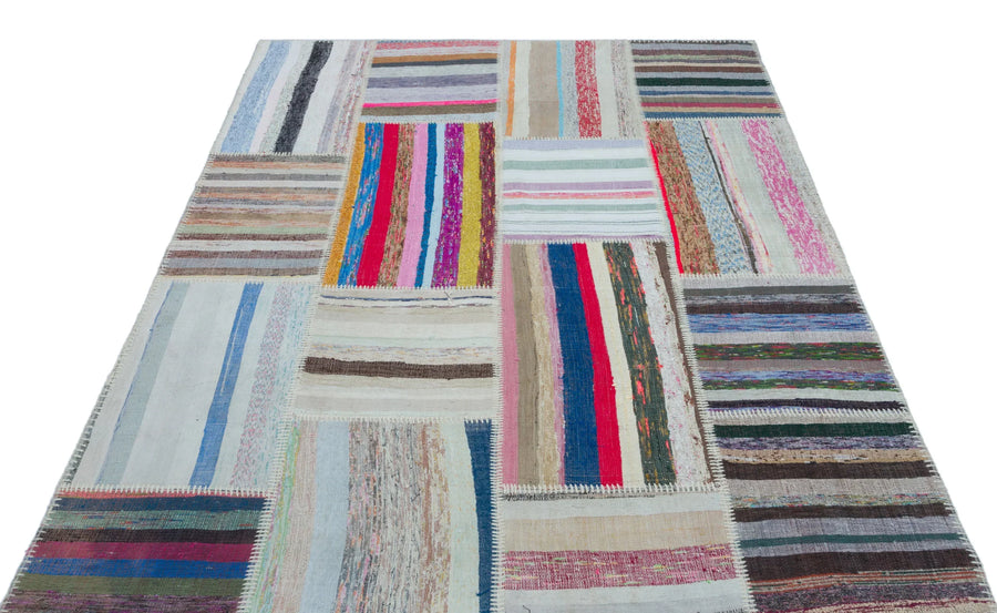 Bej Anadolu Geometrik Modern Yün Halı 160x224 - Özel Seri