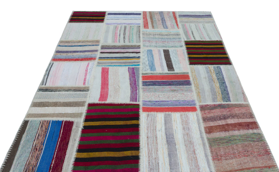 Bej Bohem Modern Yün Halı 160x223