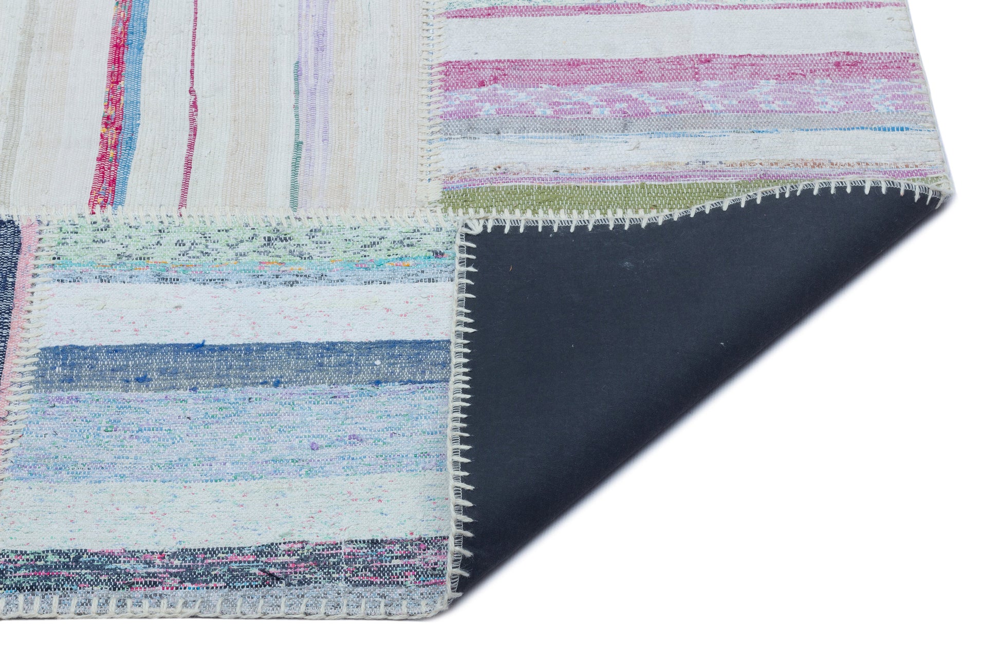 Teselya Bej Çizgili Yün El Dokuma Halısı 160 x 230 Apex Unique