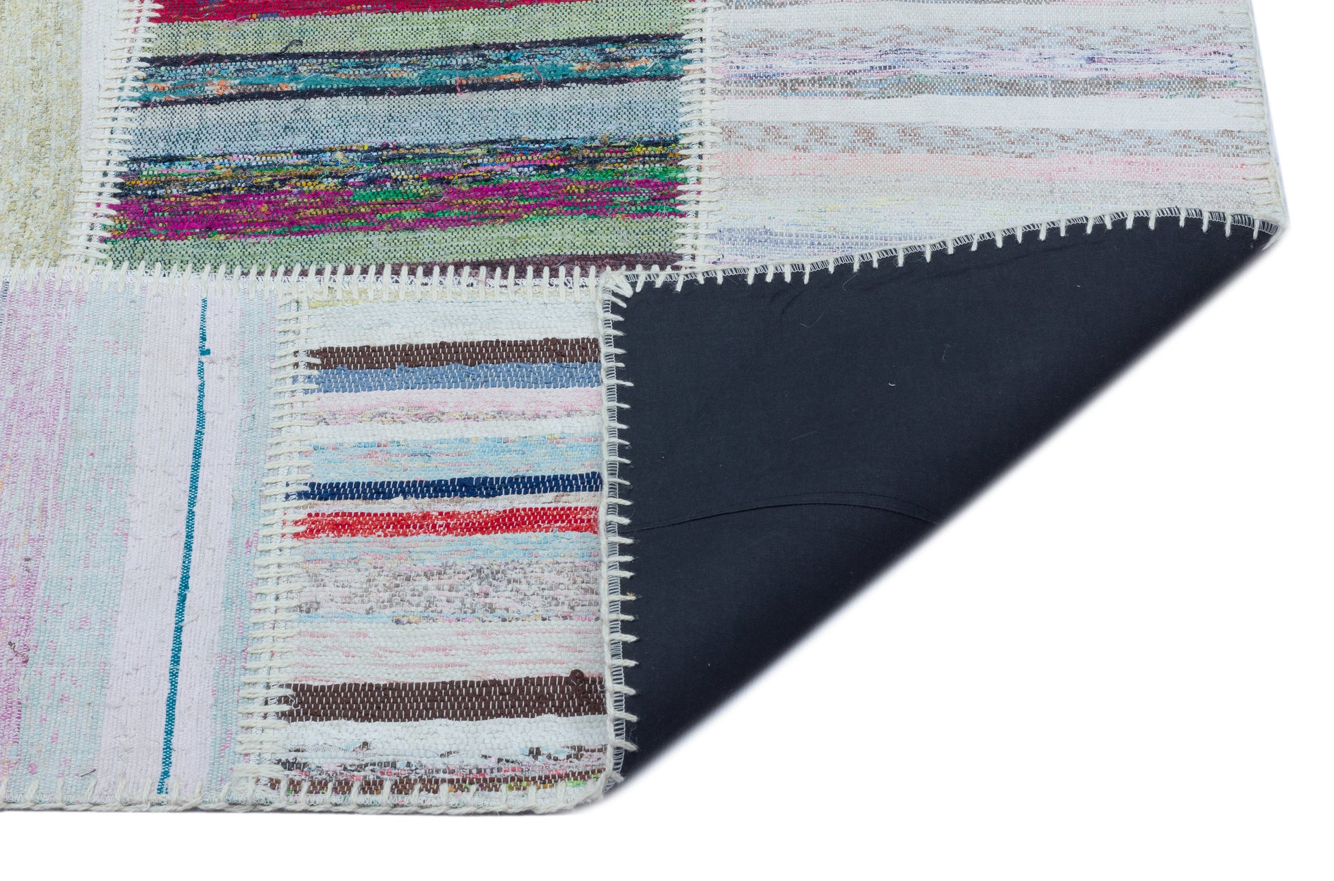 Teselya Bej Çizgili Yün El Dokuma Halısı 160 x 227 Apex Unique