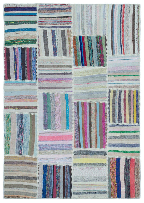 Bej Bohem Modern Yün Halı 160x227
