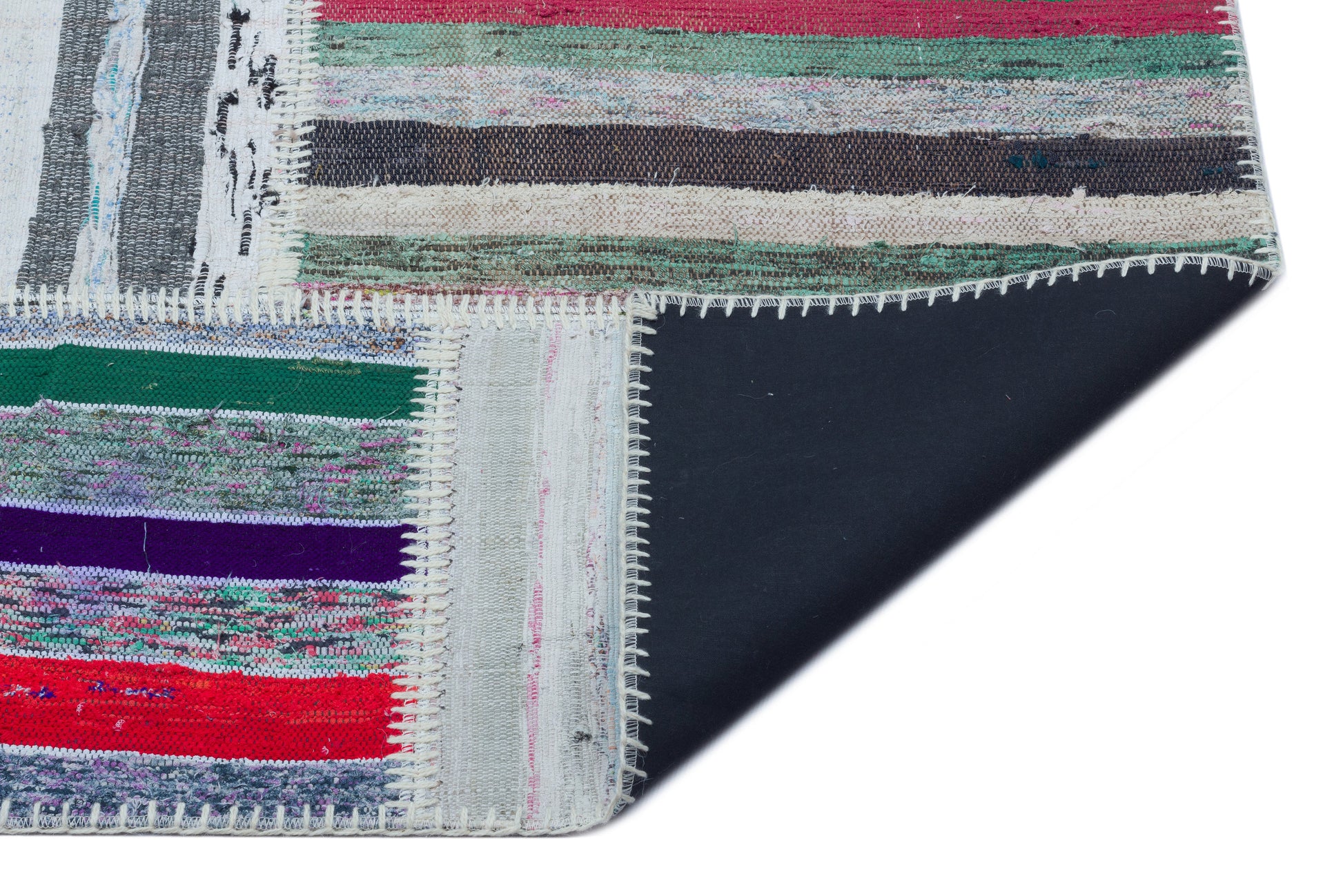 Teselya Bej Çizgili Yün El Dokuma Halısı 160 x 224 Apex Unique