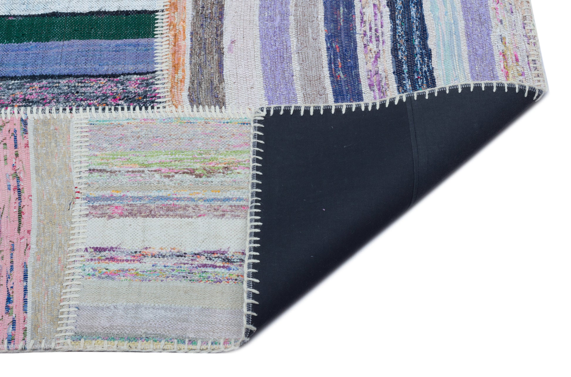 Teselya Bej Çizgili Yün El Dokuma Halısı 160 x 224 Apex Unique